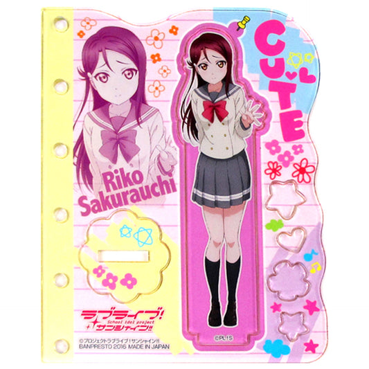 Riko Sakurauchi Atsumeita Acrylic Plate Uranohoshi Girls High School Uniform Ver. Love Live! Sunshine!! [USED]