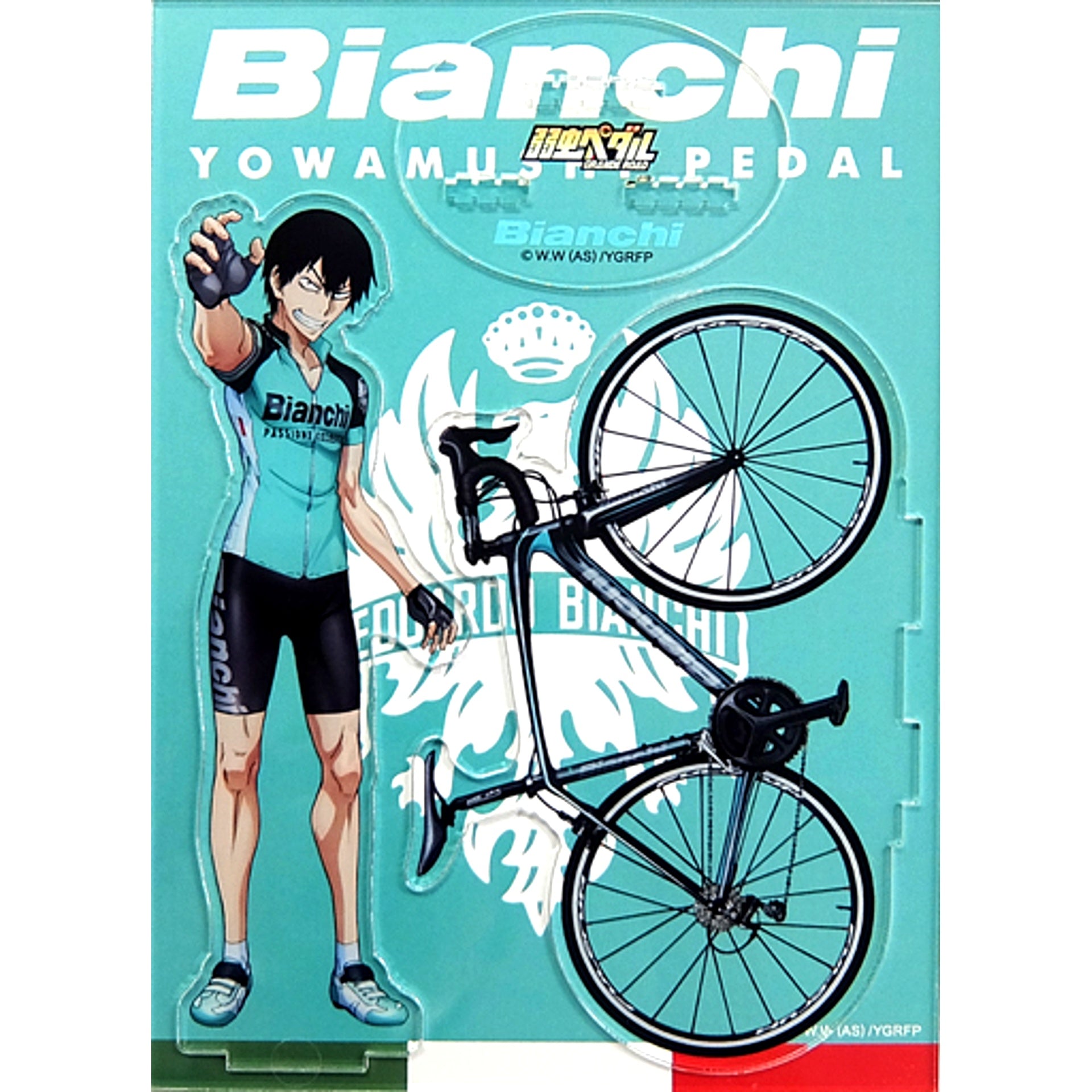 Yasutomo Arakita Acrylic Stand Yowamushi Pedal Grande Road x Bianchi [USED]