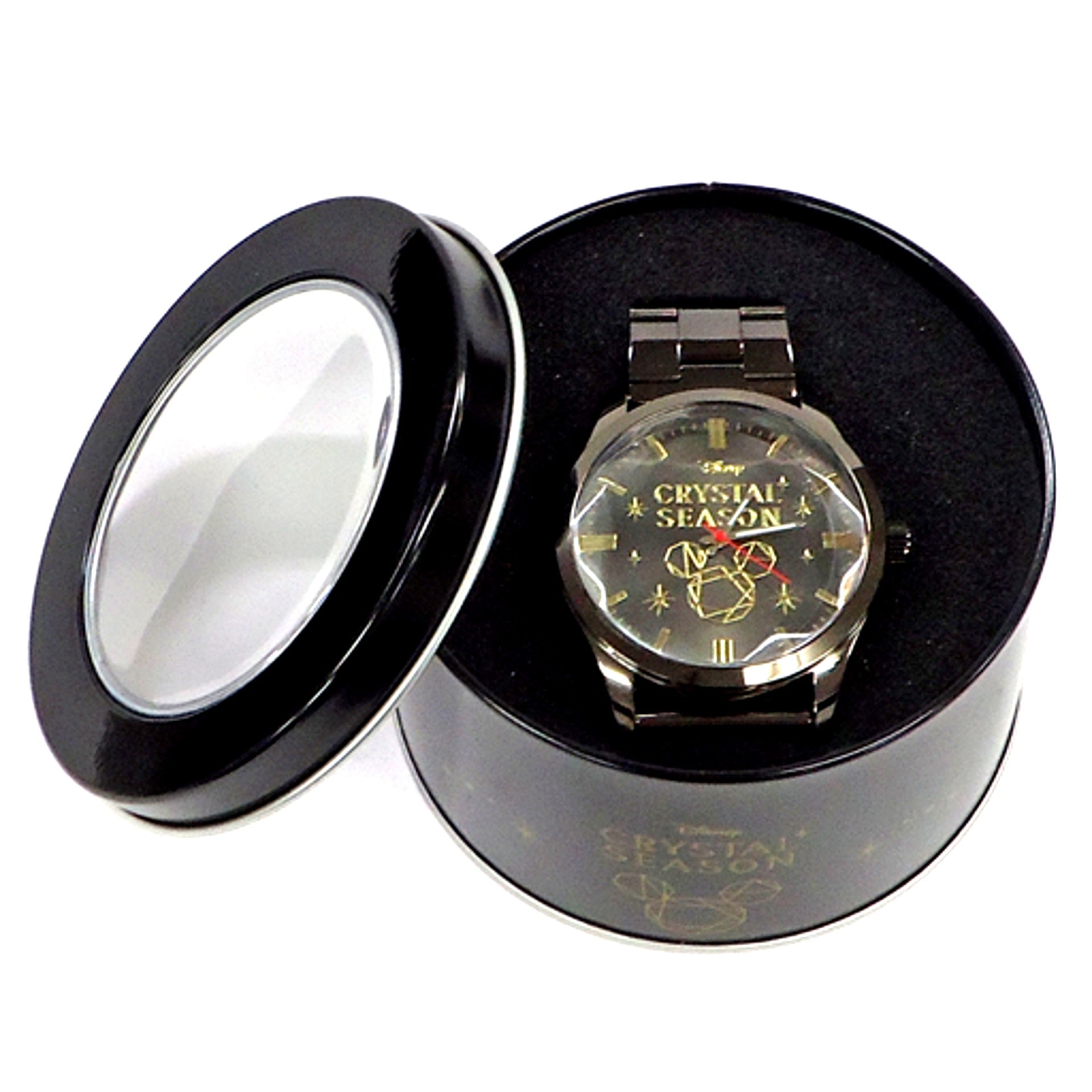Black Disney Crystal Season Premium Cut Crystal Wristwatch [USED]