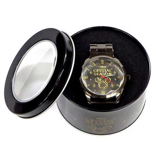 Black Disney Crystal Season Premium Cut Crystal Wristwatch [USED]