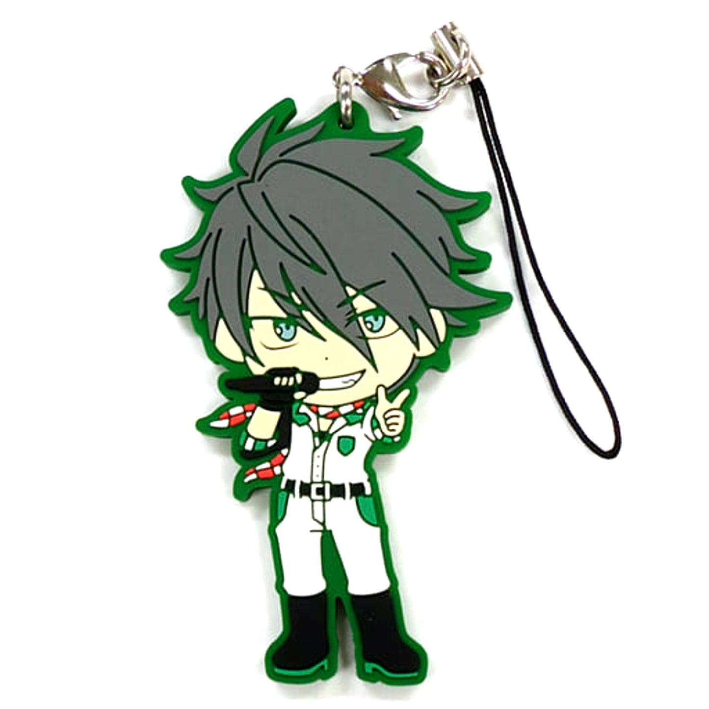 THE IDOLM@STER SideM Hideo Akuno Ichiban Kuji First Live Encore!! Rubber Charm Kyunchara Illustrations Prize J [USED]