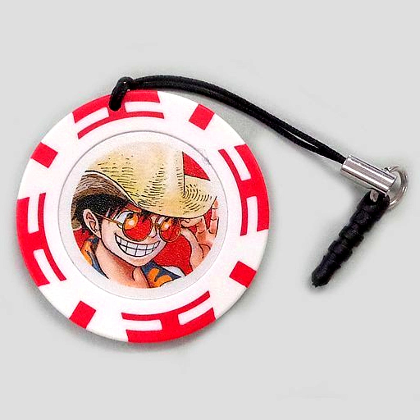 Monkey D. Luffy One Piece FILM GOLD Eiichiro Oda Drawn Casino Chip with Strap 3rd Advance Ticket Present [USED]