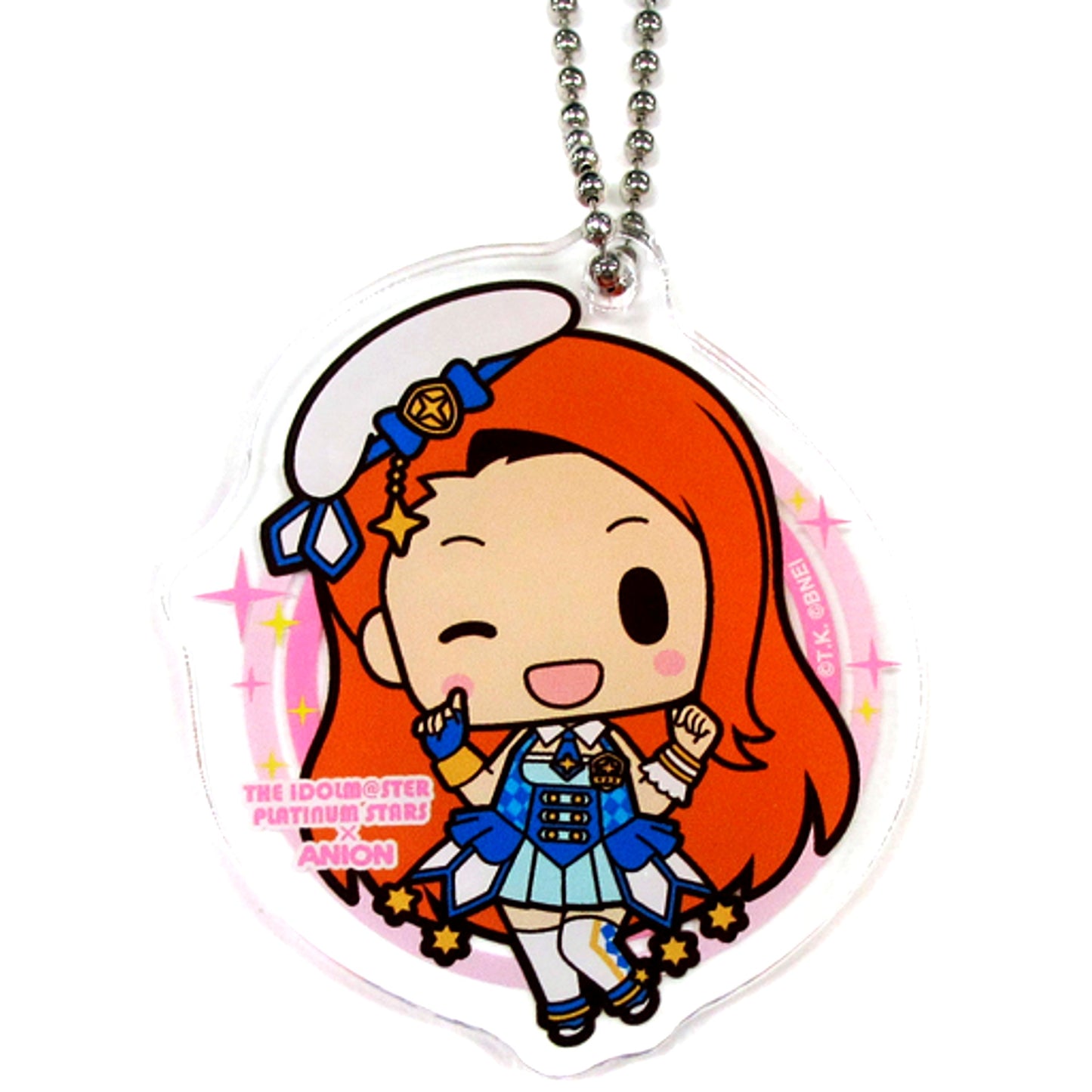 Iori Minase The Idolm@ster Platinum Stars Collabo Cafe in AniON STATION Acrylic Keychain [USED]