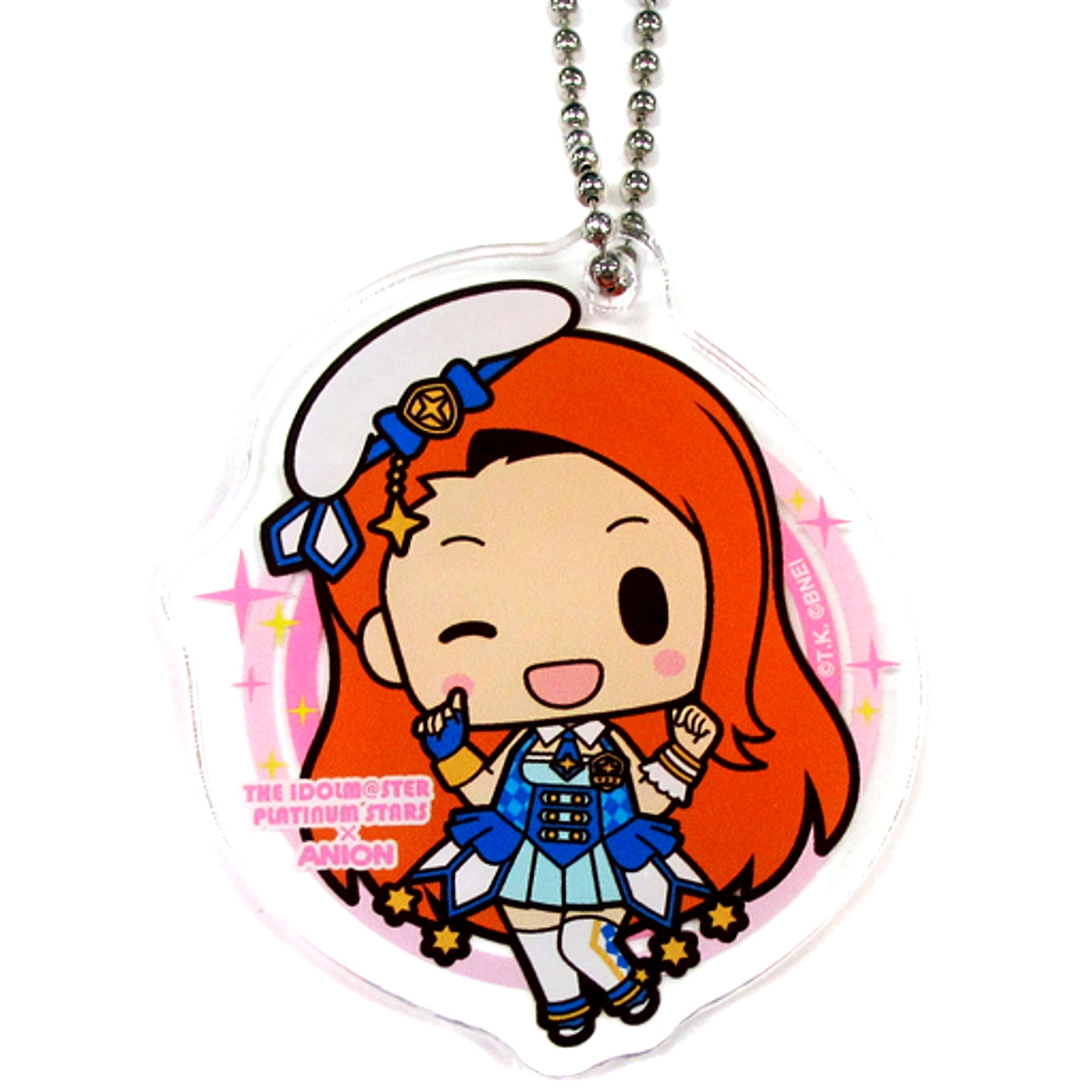 Iori Minase The Idolm@ster Platinum Stars Collabo Cafe in AniON STATION Acrylic Keychain [USED]