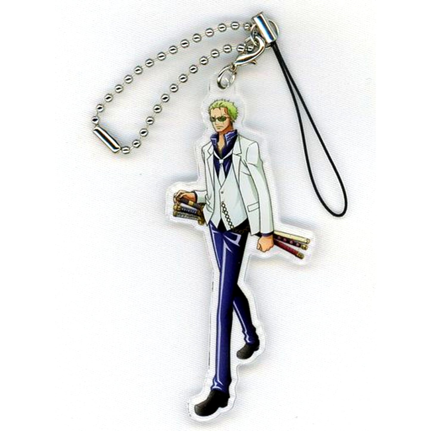 Roronoa Zoro One Piece FILM GOLD FESTIVAL Island of Gold Die-cut Strap Odaiba Minna no Yume Tairiku 2016 Goods [USED]