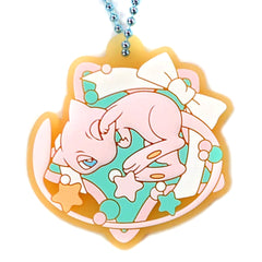 Pokemon Mew Drowsy Ver. Ichiban Kuji Pikachu And Friends Utouto Time Rubber Collection Prize I Keychains [USED]