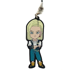 Dragon Ball Android 18 Ichiban Kuji Z Arc World Collectable Figure Rubber Strap Prize I Keychains [USED]