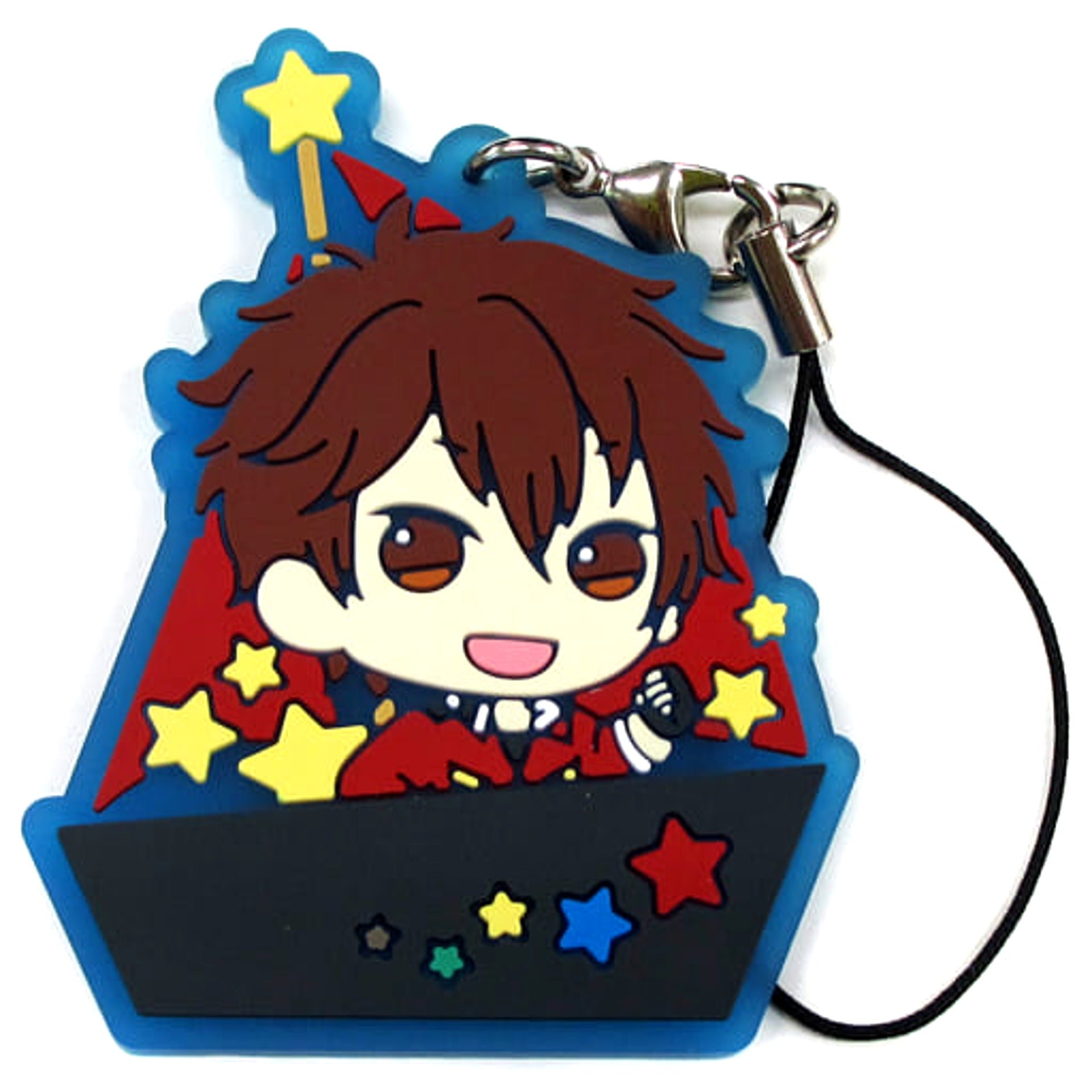 Ensemble Stars! Chiaki Morisawa Ichiban Kuji Serious! Produce! Hot! Rubber Strap Sporin Prize N Keychains [USED]