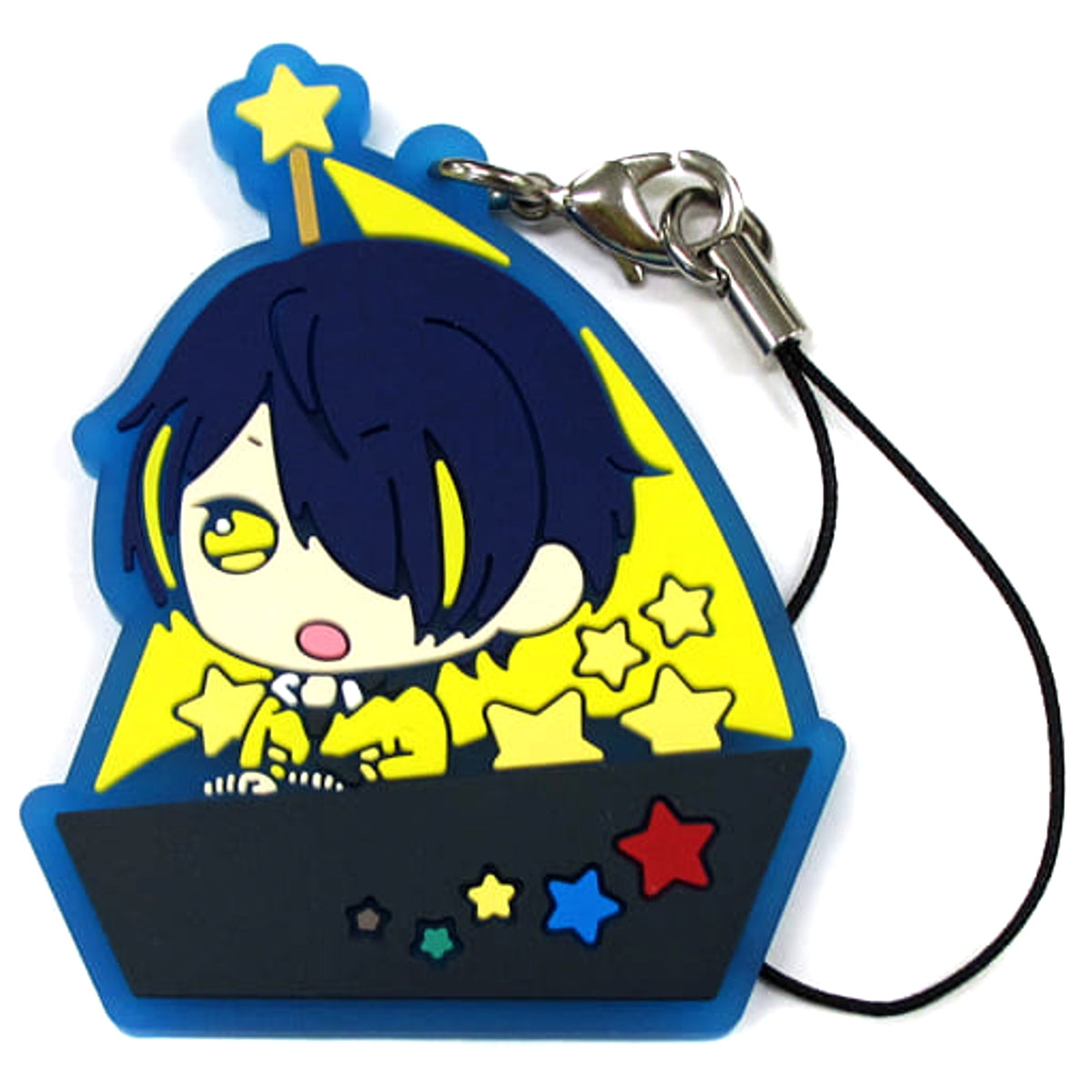 Ensemble Stars! Shinobu Sengoku Ichiban Kuji Serious! Produce! Hot! Rubber Strap Sporin Prize N Keychains [USED]