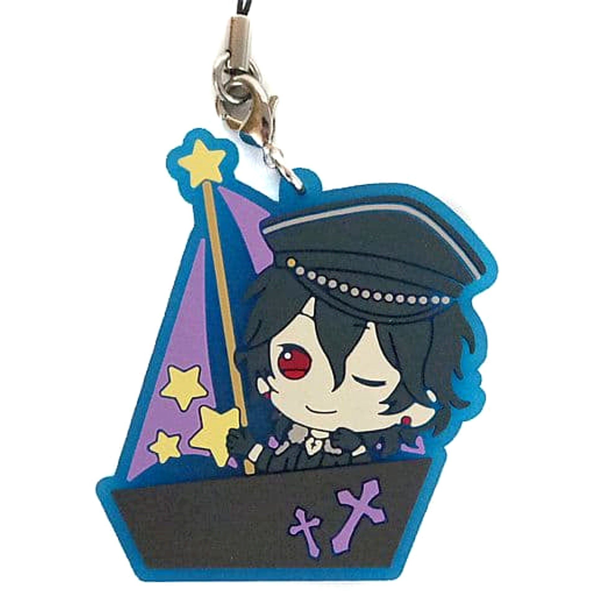 Ensemble Stars! Rei Sakuma Ichiban Kuji Serious! Produce! Cool! Rubber Strap Sporin Prize O Keychains [USED]
