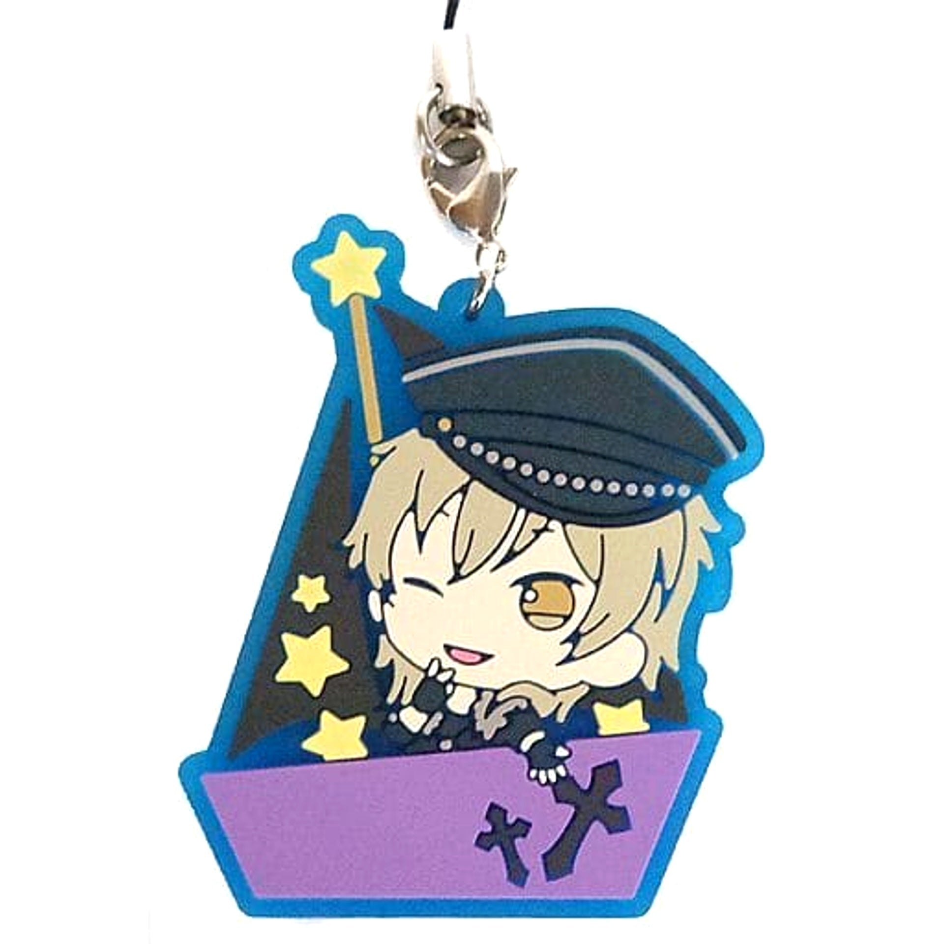 Ensemble Stars! Kaoru Hakaze Ichiban Kuji Serious! Produce! Cool! Rubber Strap Sporin Prize O Keychains [USED]
