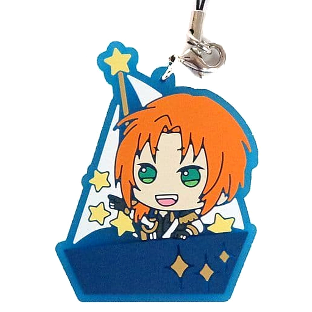 Ensemble Stars! Leo Tsukinaga Ichiban Kuji Serious! Produce! Cool! Rubber Strap Sporin Prize O Keychains [USED]