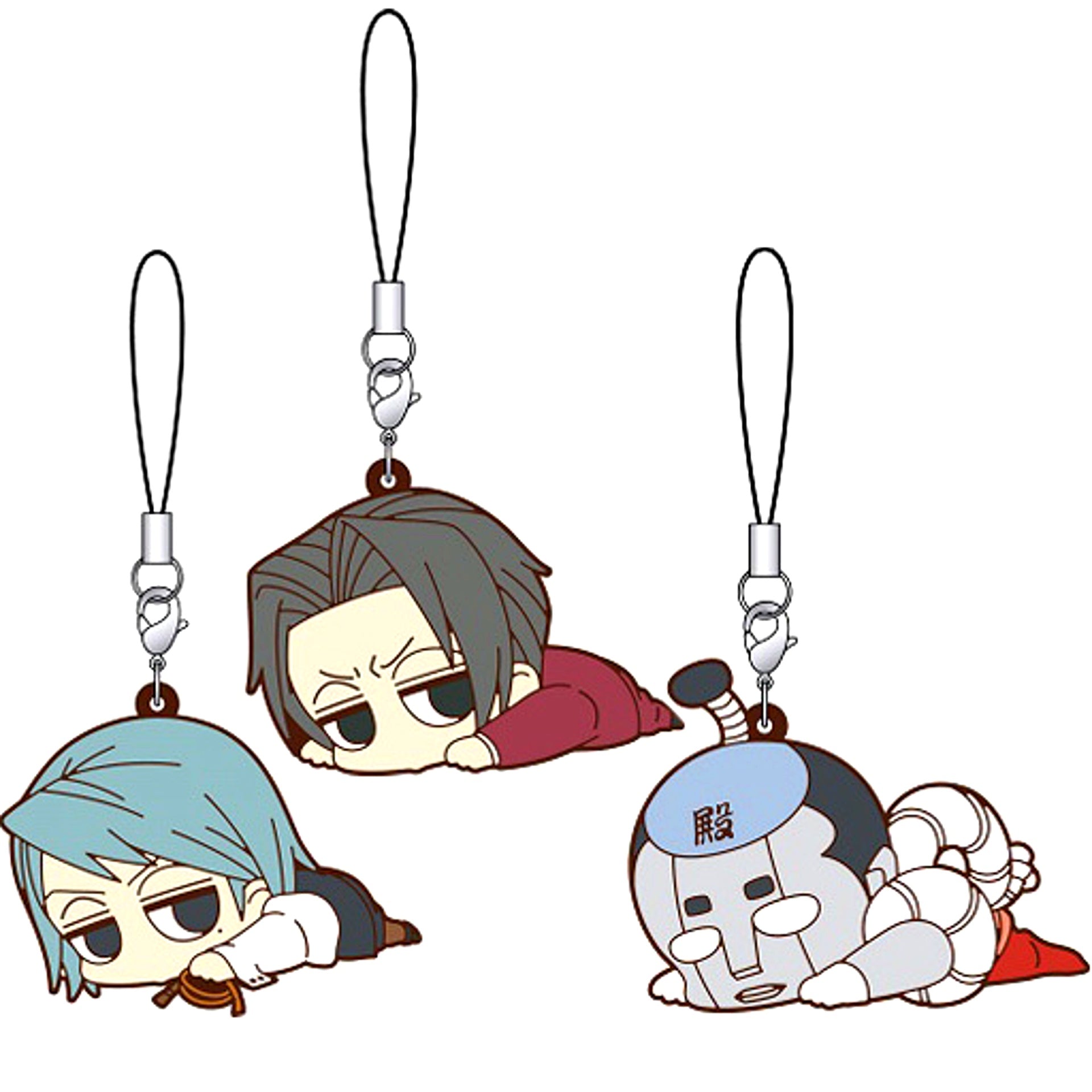 Miles Edgeworth Set Ace Attorney Daruun Rubber Strap Set of 3 [USED]