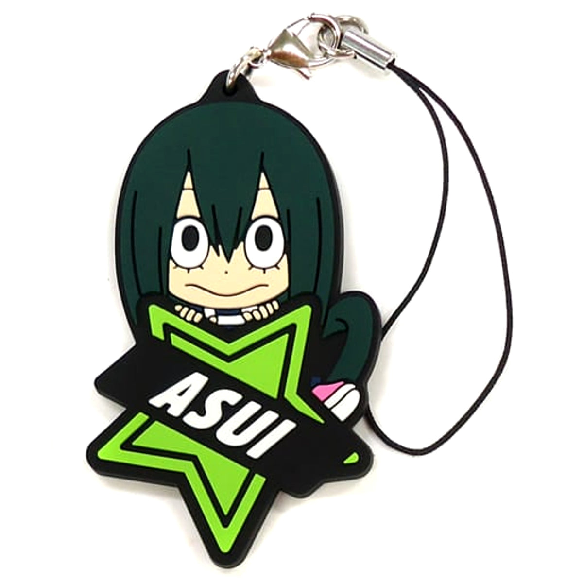 My Hero Academia Tsuyu Asui Ichiban Kuji White or Black! Rubber Charm Kyunchara Illustrations Prize F [USED]