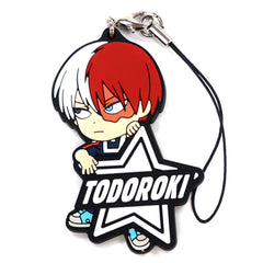 My Hero Academia Shoto Todoroki Ichiban Kuji White or Black! Rubber Charm Kyunchara Illustrations Prize F [USED]