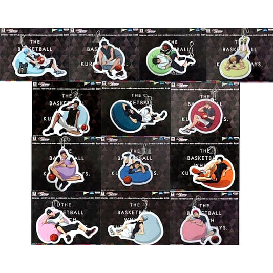 Kuroko's Basketball Kagami Taiga & Others All 13 Types Set New Style 2016 Character Type Big Tag 2nd Collection Character Comyu Hiroba Limited Keychains [USED]