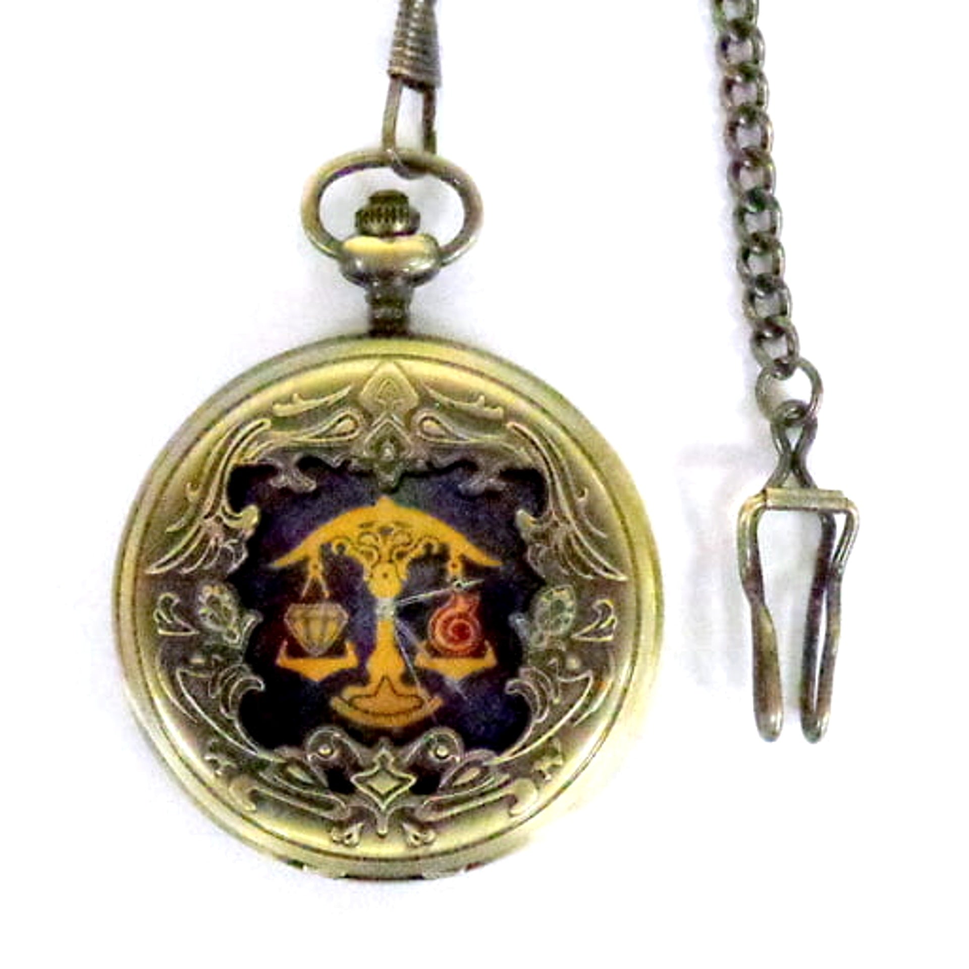 Final Fantasy XIV Three Nations Alliance Blue Uldah Design Pocket Watch [USED]