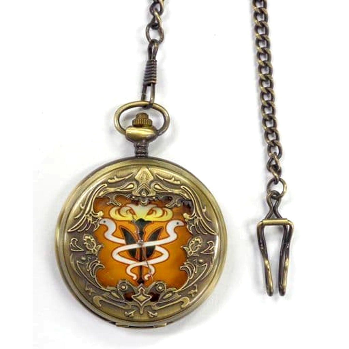 Final Fantasy XIV Three Nations Alliance Yellow Design Pocket Watch [USED]