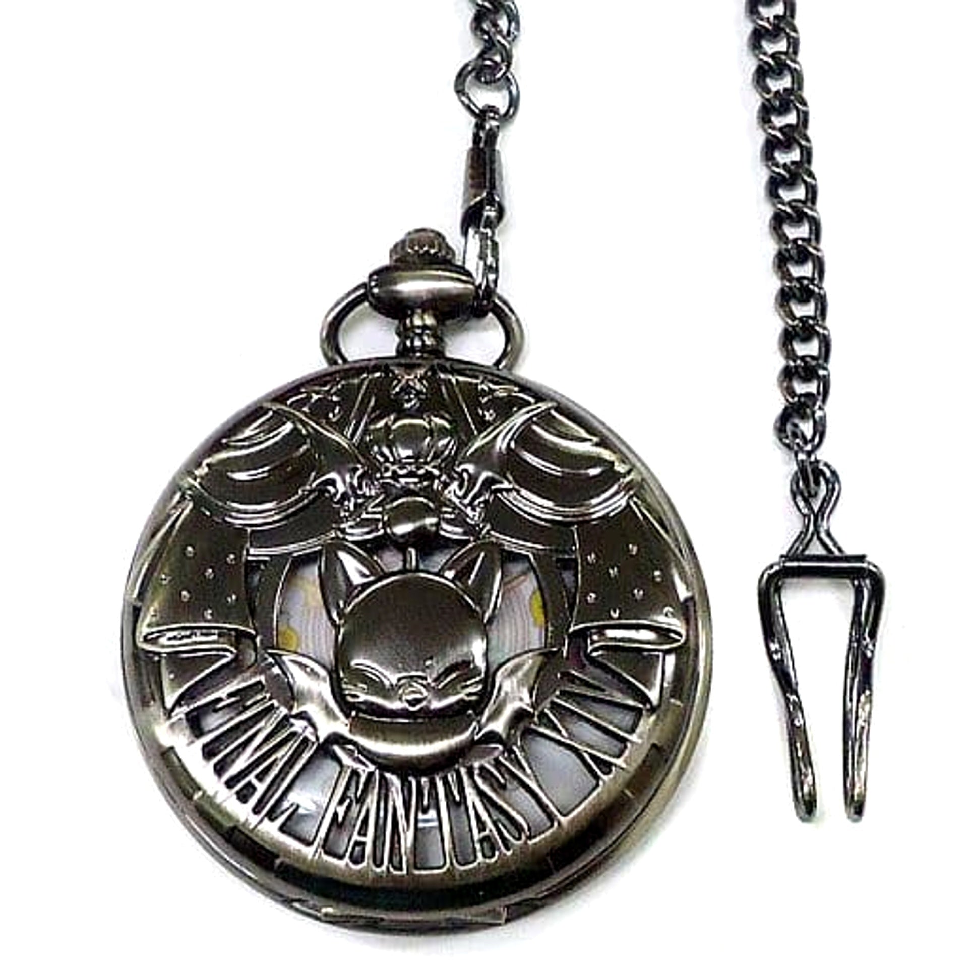 Final Fantasy XIV Silver Moogle Design Pocket Watch [USED]