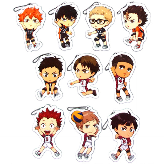 Shoyo Hinata & Others Haikyu!! All 10 Types Set Kyunchara Illustrations Character Type Big Tag Vol.3 [USED]