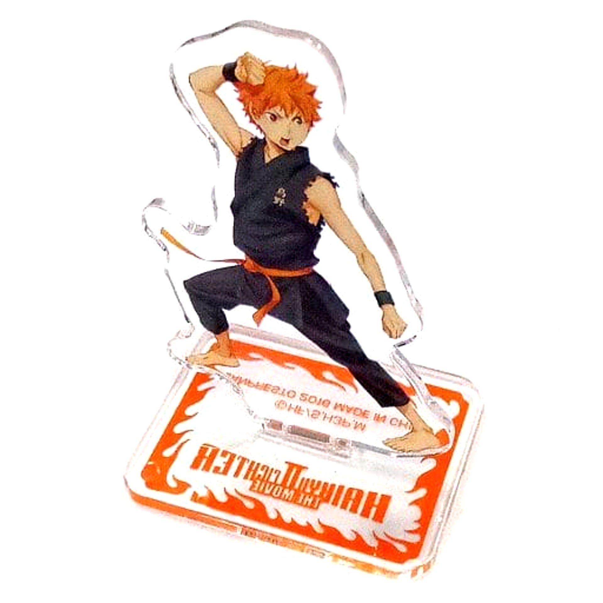 Haikyu!! Shoyo Hinata Clash! Acrylic Stand Ichiban Kuji Sekai ga Naita Kyosho Ennoshita Kantoku no Wadaisaku ga Taibo no Shohinka!! Kyun Chara Illustrations Fighter Box 2nd Prize Acrylic Stands [USED]