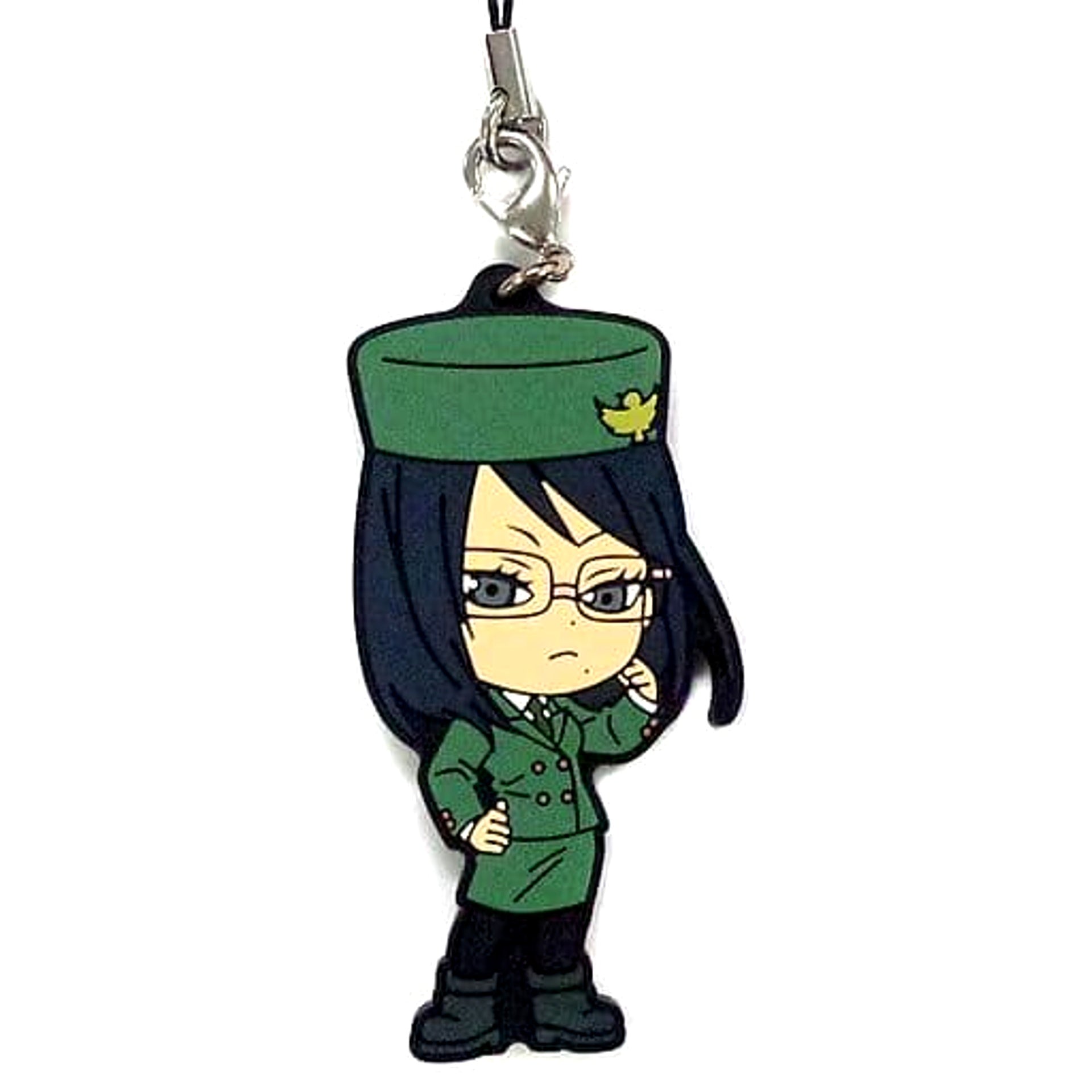 Haikyu!! Kiyoko Shimizu Ichiban Kuji Sekai ga Naita Kyosho Ennoshita Kantoku no Wadaisaku ga Taibo no Shohinka!! Rubber Charm Kyunchara Illustrations Fighter Box 4th Prize Keychains [USED]