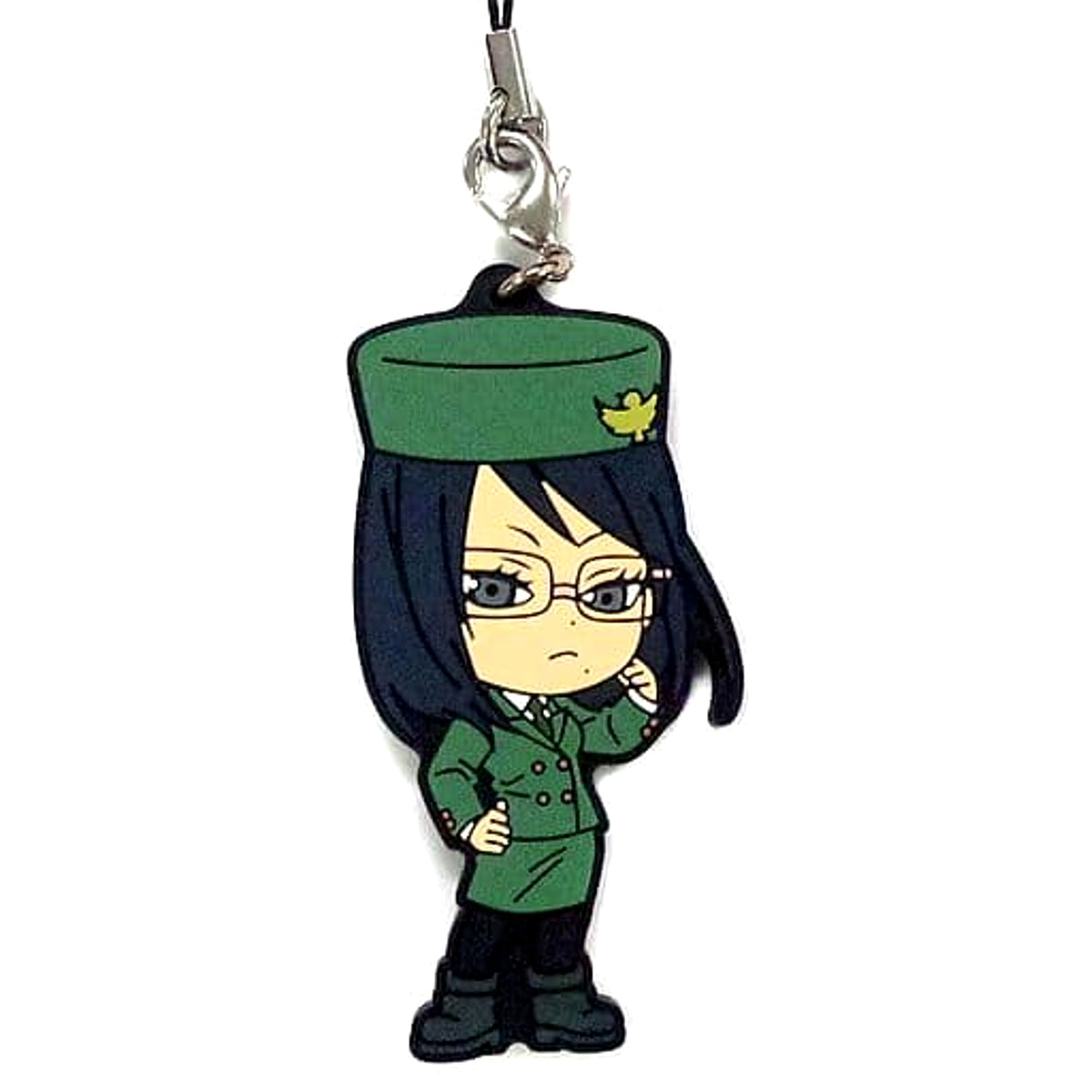 Haikyu!! Kiyoko Shimizu Ichiban Kuji Sekai ga Naita Kyosho Ennoshita Kantoku no Wadaisaku ga Taibo no Shohinka!! Rubber Charm Kyunchara Illustrations Fighter Box 4th Prize Keychains [USED]