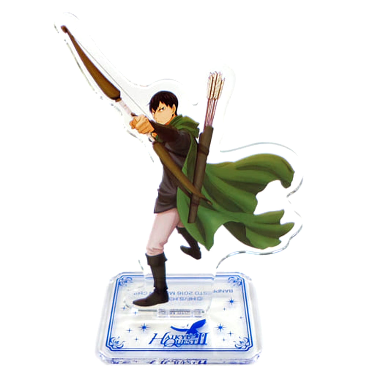 Haikyu!! Tobio Kageyama Ichiban Kuji Sekai ga Naita Kyosho Ennoshita Kantoku no Wadaisaku ga Taibo no Shohinka!! Confrontation! Acrylic Stand Kyun Chara Illustrations Quest Box Prize B Acrylic Stands [USED]