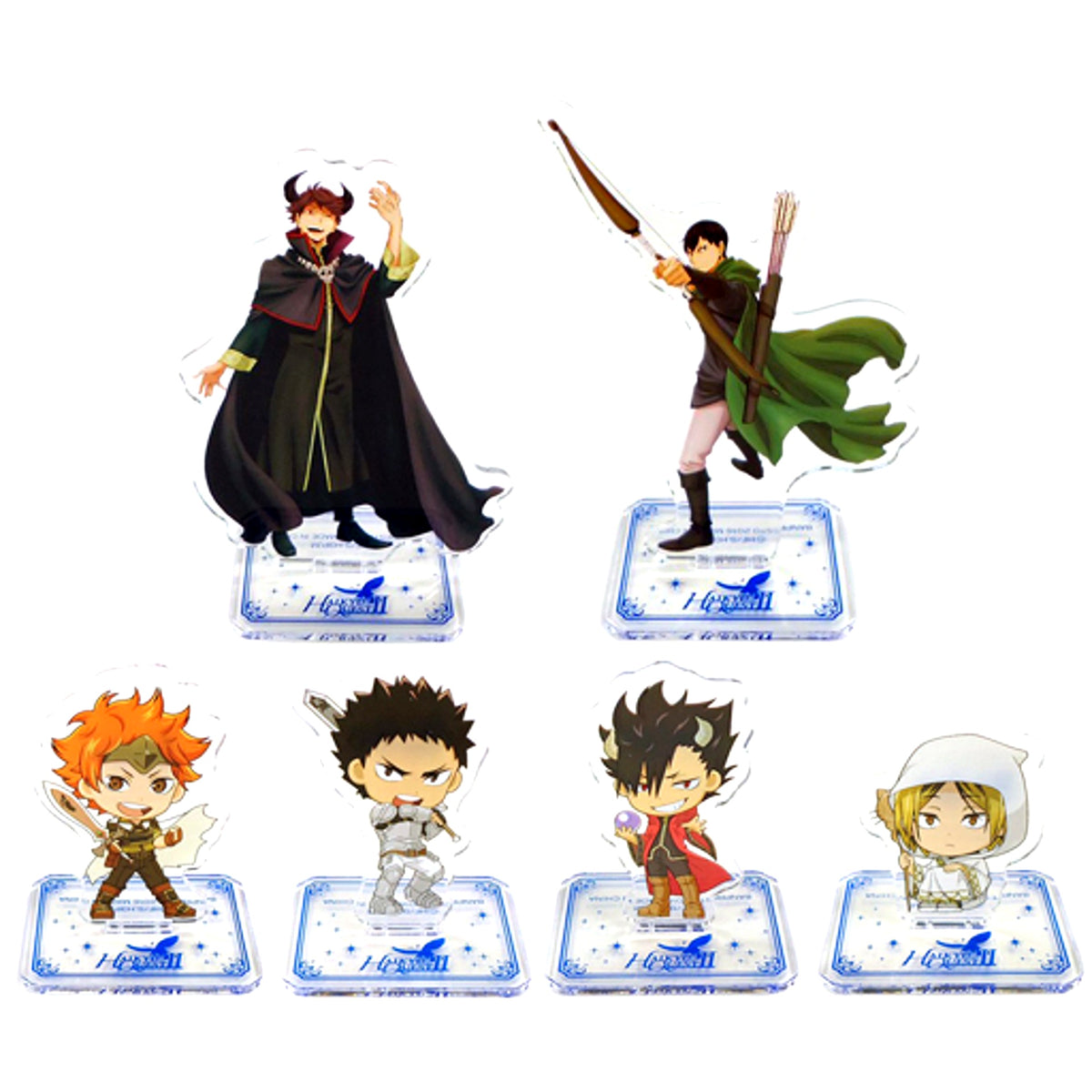 Set of 6 Confrontation Acrylic Stand Chibi Character Illustration Ichiban Kuji Haikyu!! B Prize [USED]
