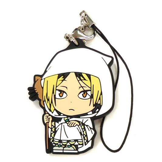 Haikyu!! Kenma Kozume Ichiban Kuji Sekai ga Naita Kyosho Ennoshita Kantoku no Wadaisaku ga Taibo no Shohinka!! Rubber Charm Kyunchara Illustrations Quest Box Prize D Keychains [USED]