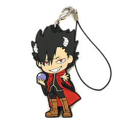 Haikyu!! Tetsuro Kuroo Ichiban Kuji Sekai ga Naita Kyosho Ennoshita Kantoku no Wadaisaku ga Taibo no Shohinka!! Rubber Charm Kyunchara Illustrations Quest Box Prize D Keychains [USED]