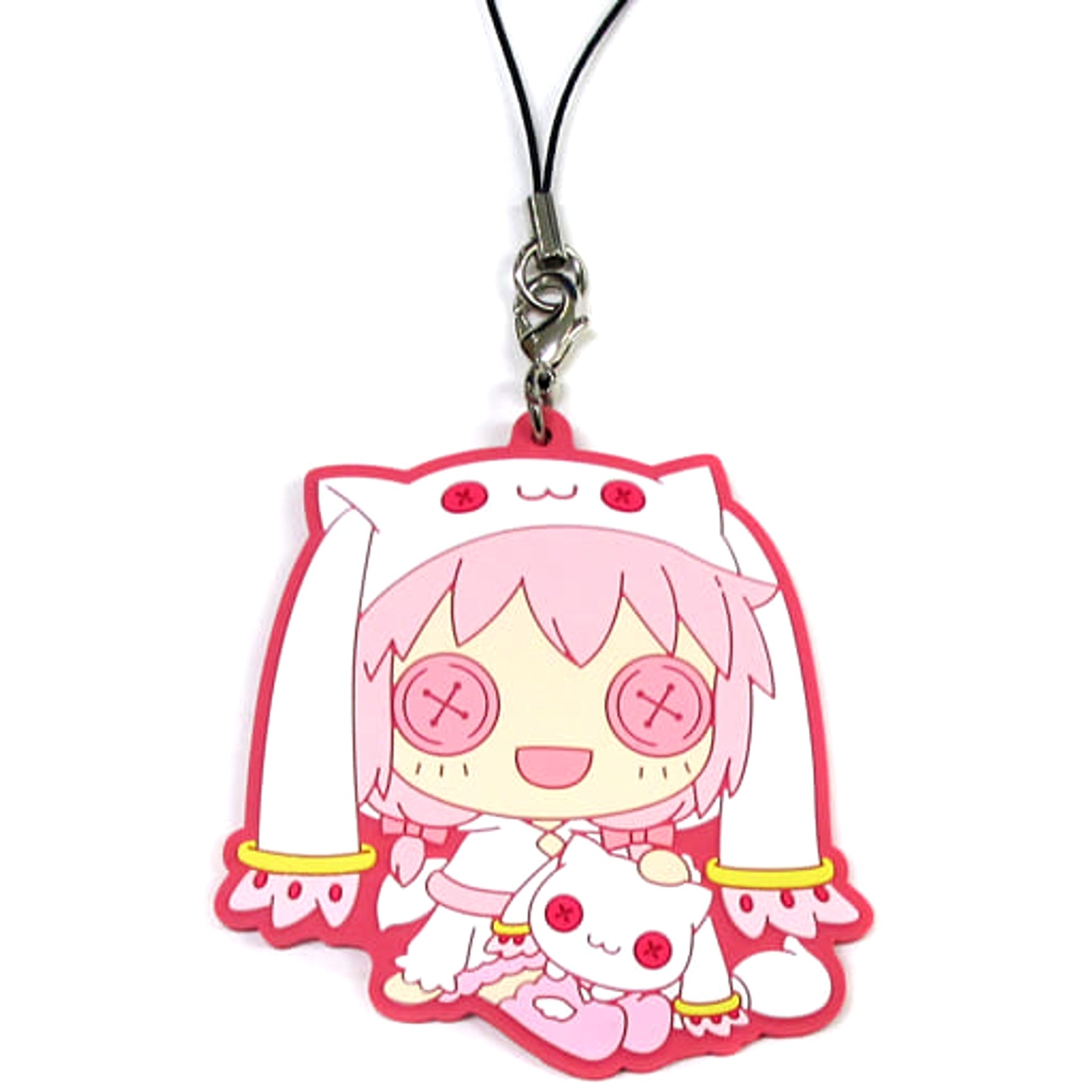 Puella Magi Madoka Magica Madoka Kaname Ichiban Kuji Magicot Magiccraft III Rubber Charm Prize J Keychains [USED]