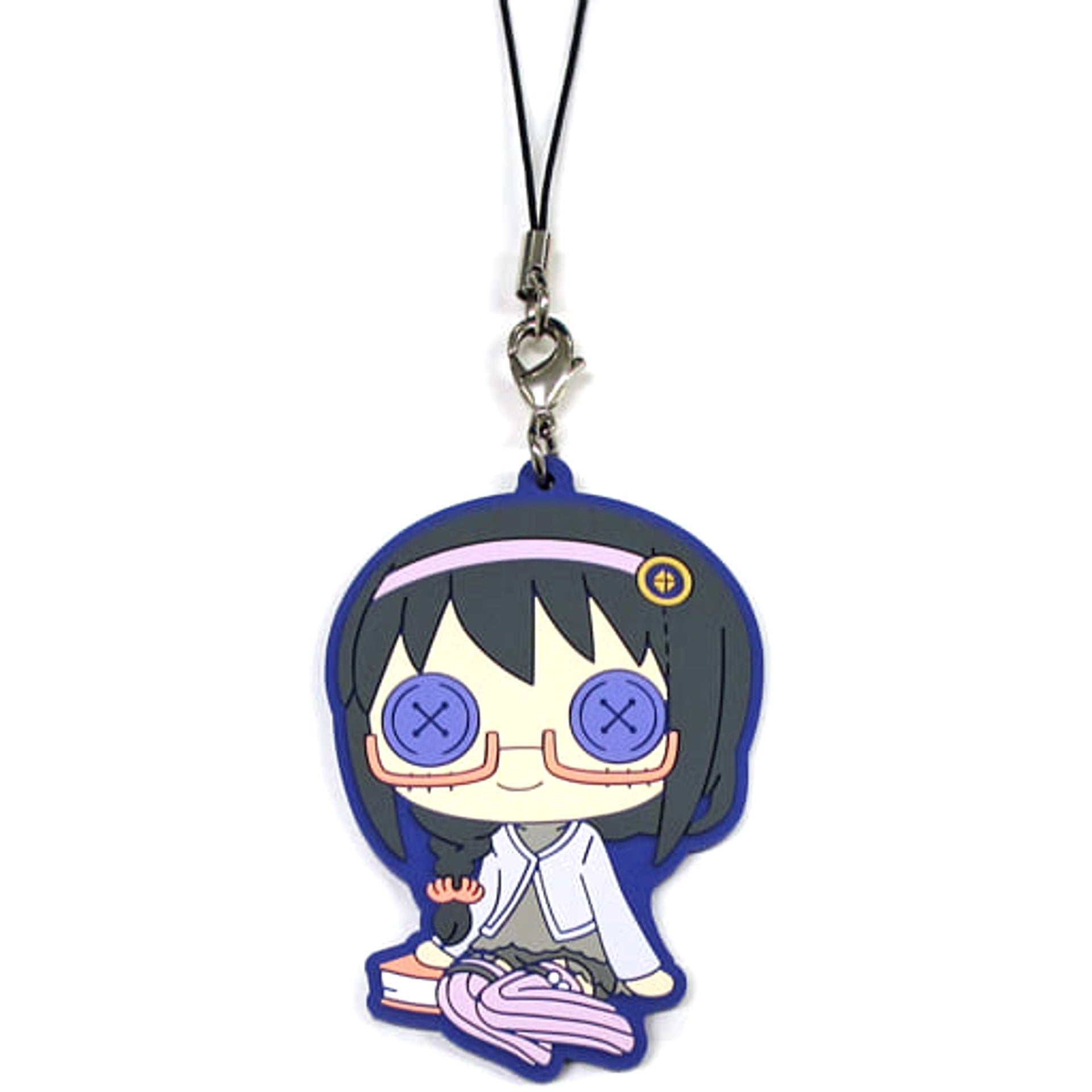 Puella Magi Madoka Magica Homura Akemi Ichiban Kuji Magicot Magiccraft III Rubber Charm Prize J Keychains [USED]