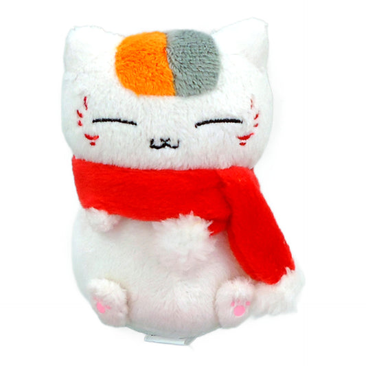 Nyanko-sensei Scarf Natsume's Book of Friends Ichiban Kuji Nyanko-sensei to Hokkori Fuyujitaku Otedama Mascot Plush Toy Prize E Mascot [USED]