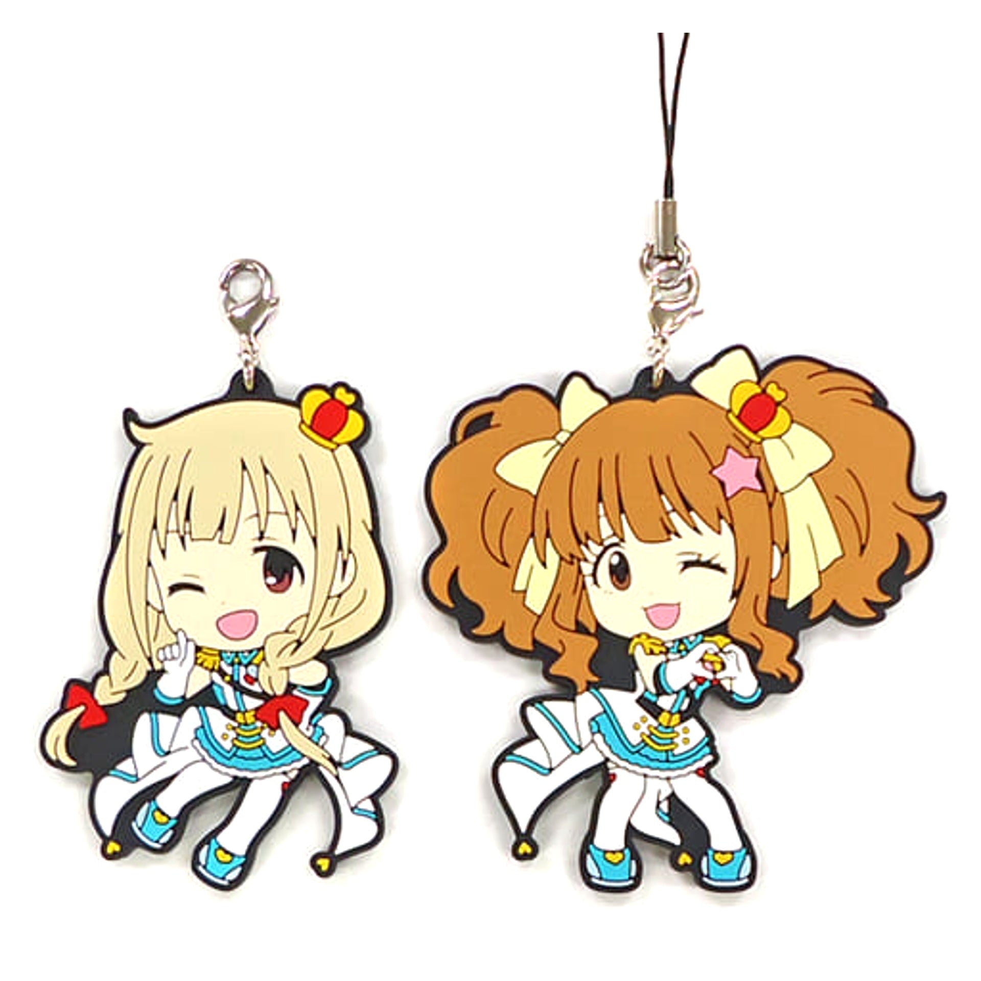 THE IDOLM@STER Cinderella Girls Anzu Futaba Kirari Moroboshi Cinderella Project Ver. Ichiban Kuji Premium Part 3 Rubber Charm Kyunchara Illustrations Prize I [USED]