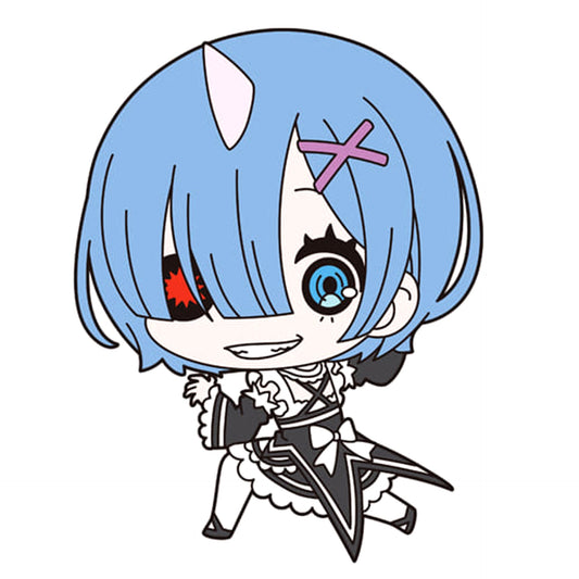 Re:ZERO -Starting Life in Another World- Rem Oni Ver. Rubber Q Keychains [USED]