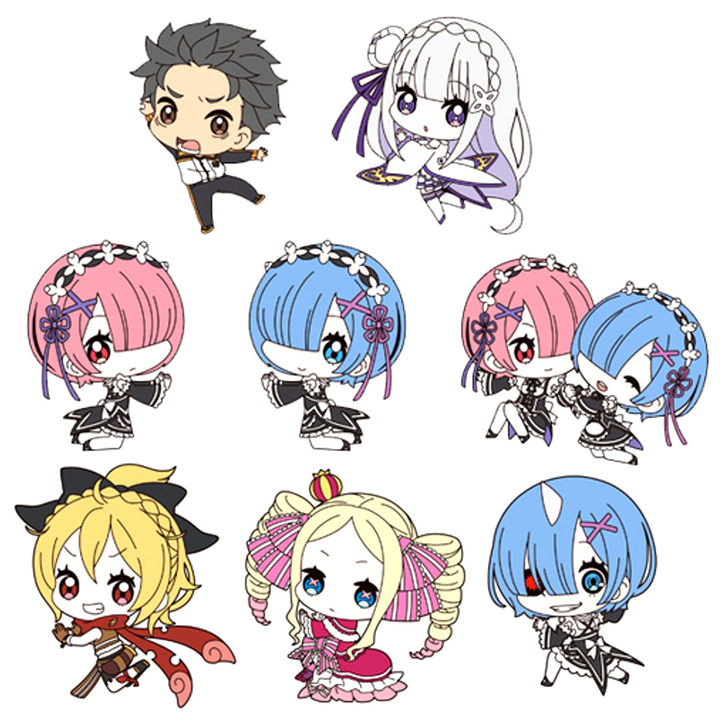 Set of 8 Re:ZERO -Starting Life in Another World- RabaQ [USED]