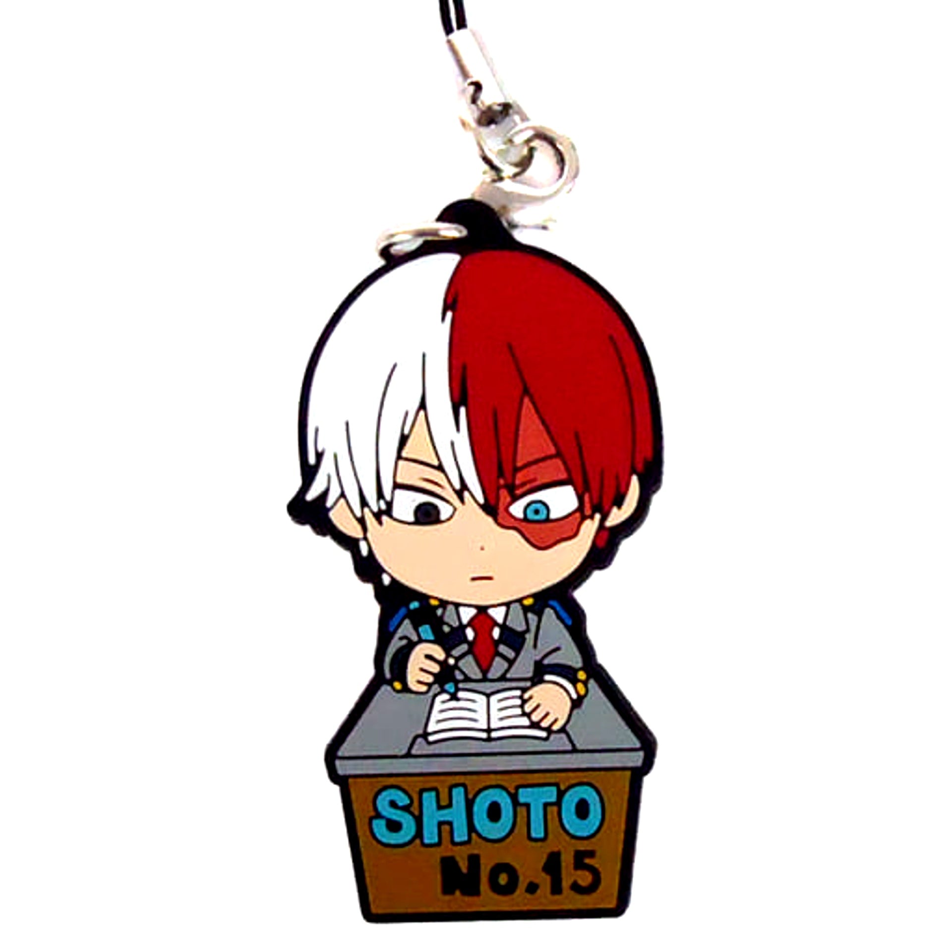 Shoto Todoroki My Hero Academia Ichiban Kuji Vacation Time! Seated! Rubber Strap Kyunchara Illustrations Prize H [USED]