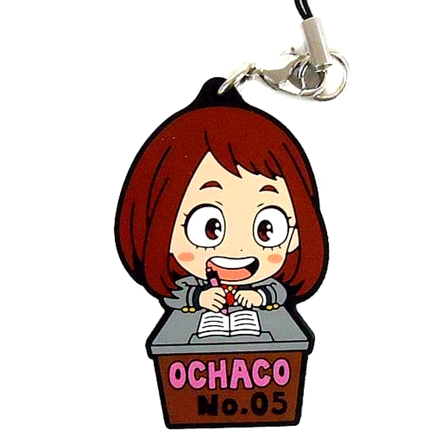 Ochaco Uraraka My Hero Academia Ichiban Kuji Vacation Time! Seated! Rubber Strap Kyunchara Illustrations Prize H [USED]