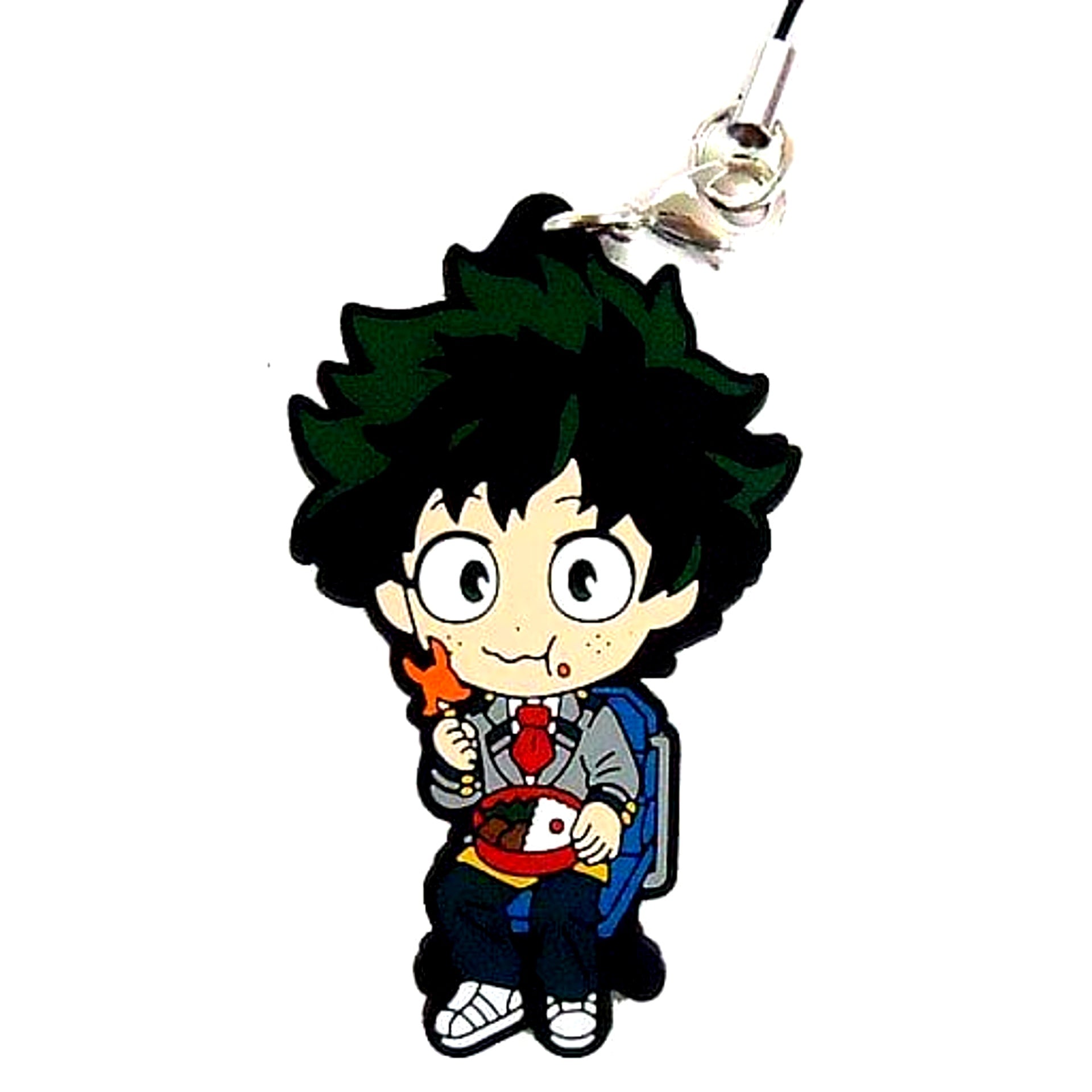 Izuku Midoriya My Hero Academia Ichiban Kuji Vacation Time! Charging! Rubber Strap Kyunchara Illustrations Prize I [USED]