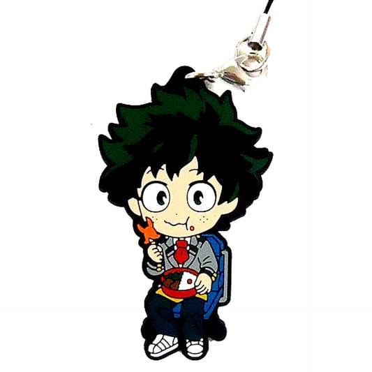 Izuku Midoriya My Hero Academia Ichiban Kuji Vacation Time! Charging! Rubber Strap Kyunchara Illustrations Prize I [USED]
