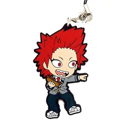 My Hero Academia Eijirou Kirishima Ichiban Kuji Vacation Time! Charging! Rubber Strap Kyunchara Illustrations Prize I Keychains [USED]