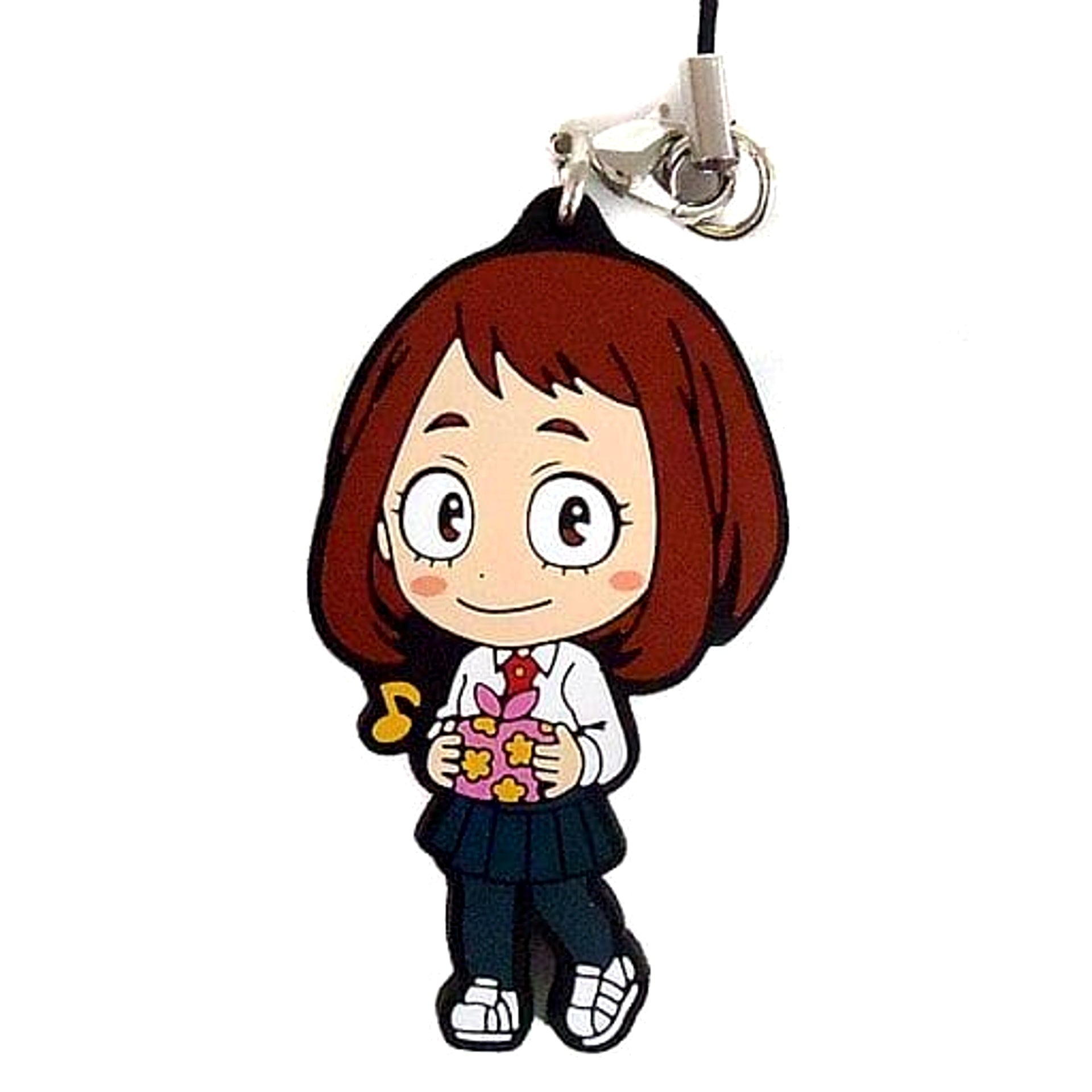 My Hero Academia Ochaco Uraraka Ichiban Kuji Vacation Time! Charging! Rubber Strap Kyunchara Illustrations Prize I Keychains [USED]