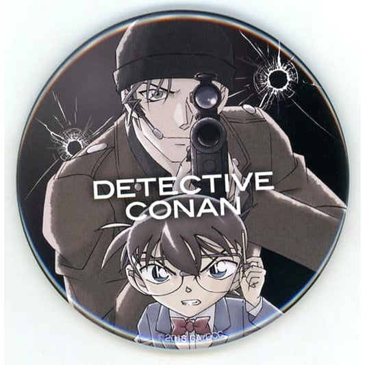 Conan Edogawa Shuichi Akai Detective Conan Black Visual Button Pop Up Store Only [USED]