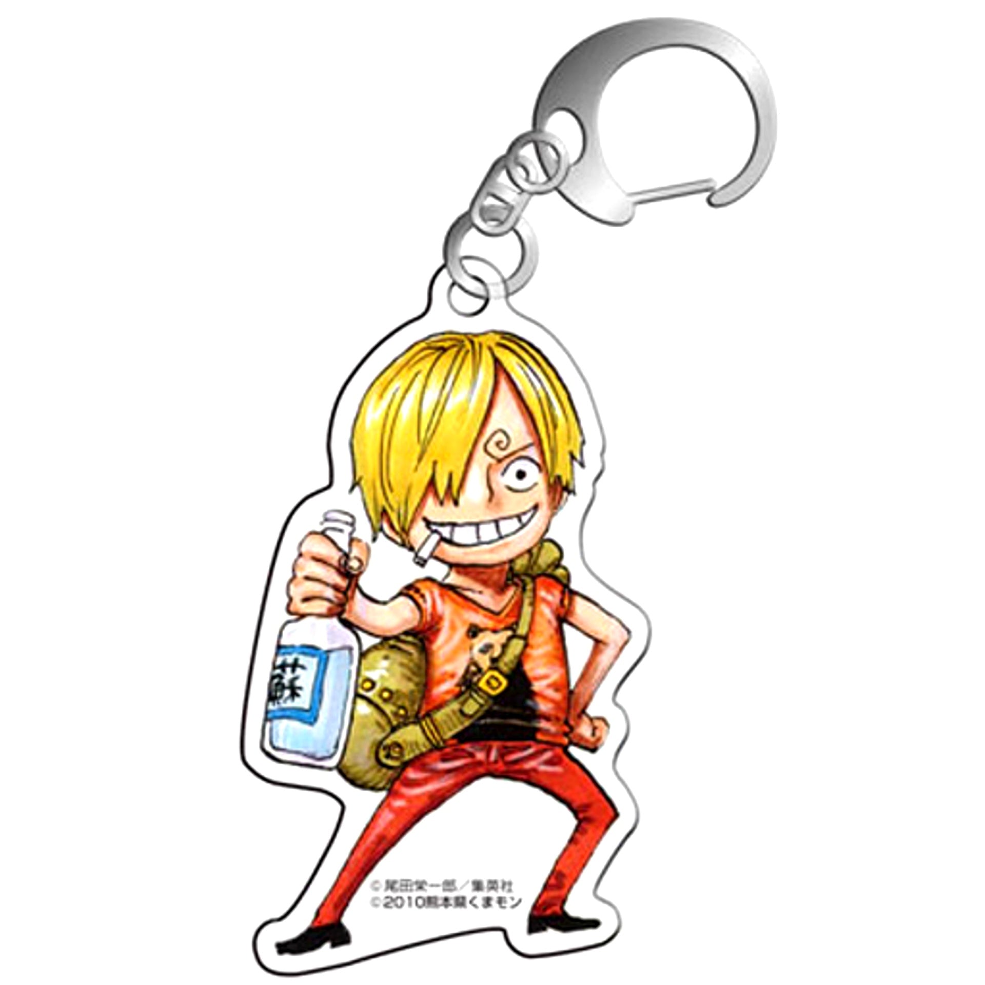Sanji Acrylic Keychain One Piece x Kumamon [USED]