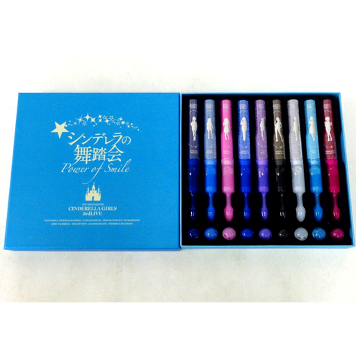 The Idolmaster Cinderella Girls 3rd Live Ver. at Makuhari 1129 Official Concert Light 9 Color Set The Idolmaster Cinderella Girls 3rd Live Cinderella no Butoukai Power of Smile [USED]