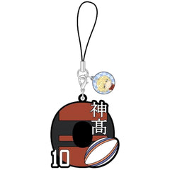 All Out!! Etsugo Oharano Initial Rubber Mascot Keychains [USED]