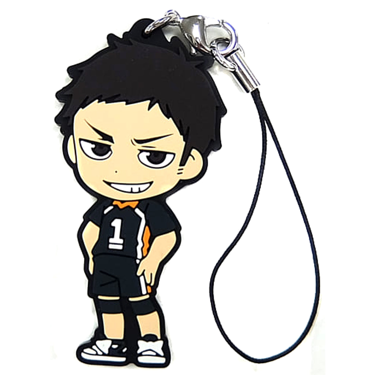 Haikyu!! Season 3 Daichi Sawamura Ichiban Kuji Karasuno vs Shiratorizawa Rubber Strap Kyunchara Illustrations Prize H [USED]