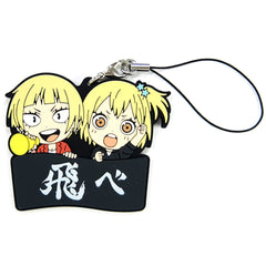 Haikyu!! Season 3 Yachi Tanaka Ichiban Kuji Spectator Rubber Strap Kyunchara Illustrations Prize I Keychains [USED]