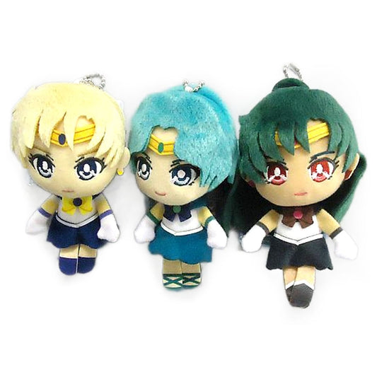 Sailor Uranus, etc. Sailor Moon Crystal Girls Memories Masukot Stuffed Animal 003 All 3 Types Set Mascot [USED]